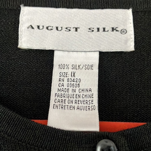 NWOT Beautiful August Silk Sequined Cardigan, size 1X - Picture 2 of 4